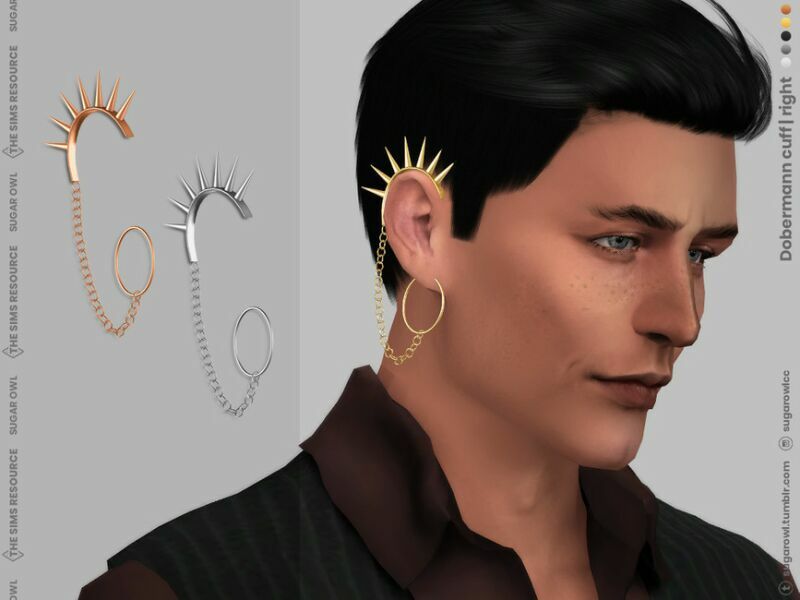 Dobermann Right Cuff 1 Dobermann Right Cuff Sims 4 CC