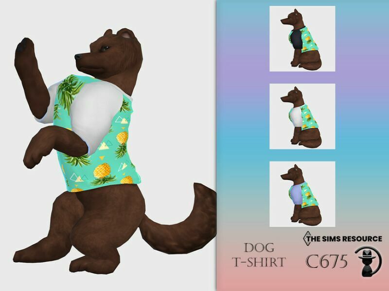 DOG T-Shirt C675 By Turksimmer 1 DOG T-Shirt C675 By Turksimmer Sims 4 CC