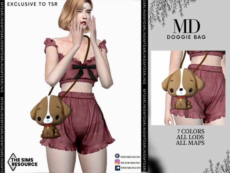Doggie BAG Adult By Mydarling20 1 Doggie BAG Adult By Mydarling20 Sims 4 CC