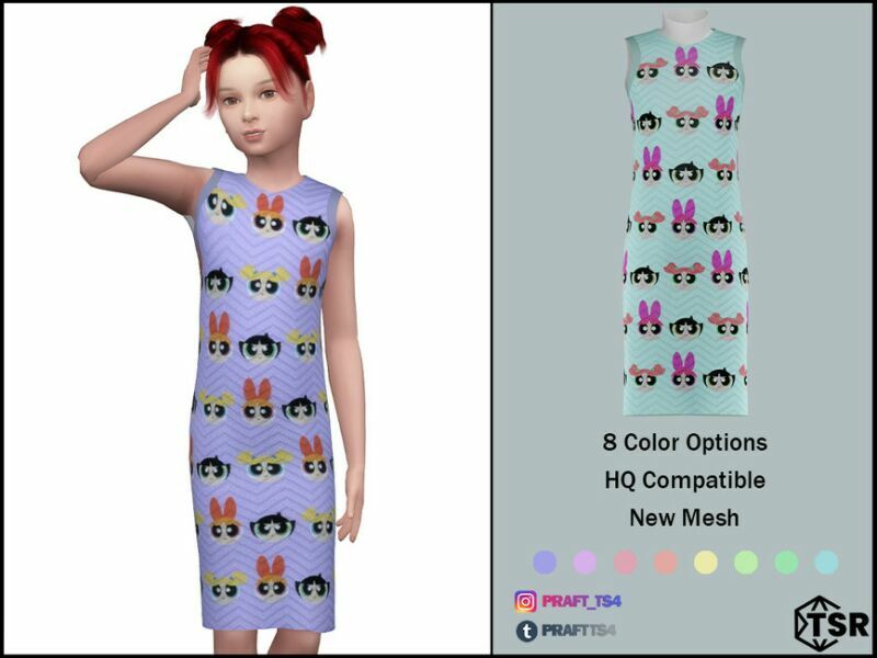 Dress NO. 32 By Praft 1 Dress NO. 32 By Praft Sims 4 CC