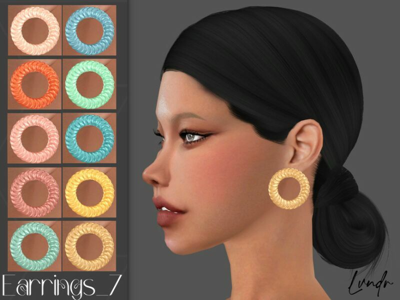 Earrings_7 By Lvndrcc 1 Earrings_7 By Lvndrcc Sims 4 CC