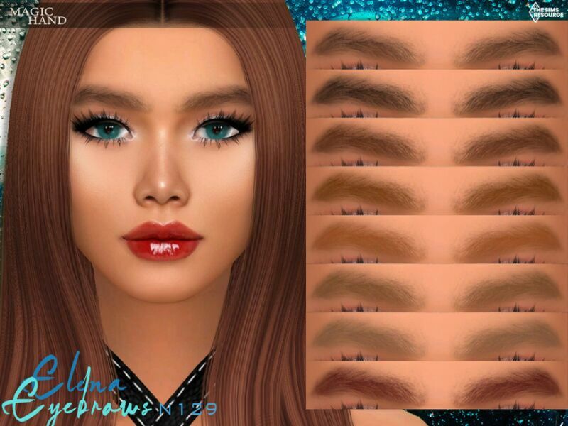 Elena Eyebrows N129 By Magichand 1 Elena Eyebrows N129 By Magichand Sims 4 CC