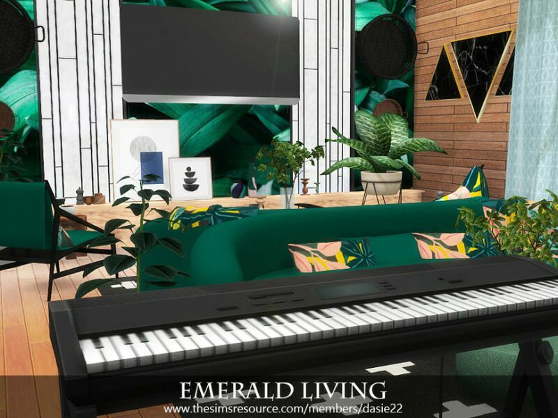 Emerald Living By Dasie2 4 sims 4 cc emerald living by dasie2 2