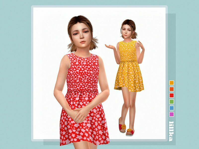 Everly Dress 1 Everly Dress Sims 4 CC