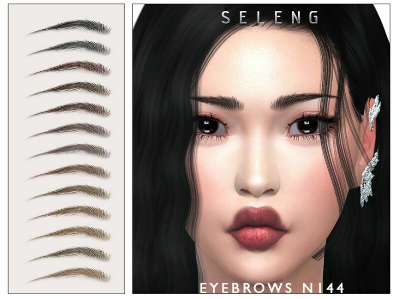 Eyebrows N144 By Seleng 1 Eyebrows N144 By Seleng Sims 4 CC