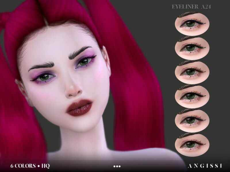 Eyeliner-A24 By Angissi 1 Eyeliner-A24 By Angissi Sims 4 CC