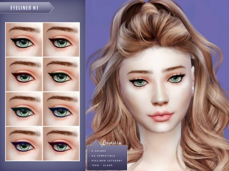 Eyeliner N1 By Creptella 1 Eyeliner N1 By Creptella Sims 4 CC