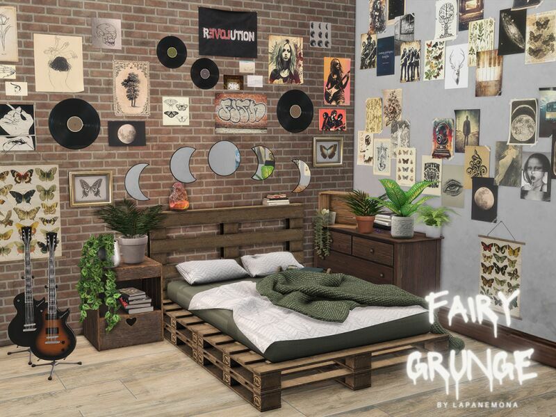 Fairy Grunge Bedroom By Lapanemona 1 Fairy Grunge Bedroom By Lapanemona Sims 4 CC