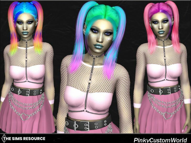 Fantasy Retexture Of Sugar (Style1) Hair By ADE By Pinkycustomworld 4 sims 4 cc fantasy retexture of sugar style1 hair by ade by pinkycustomworld 2