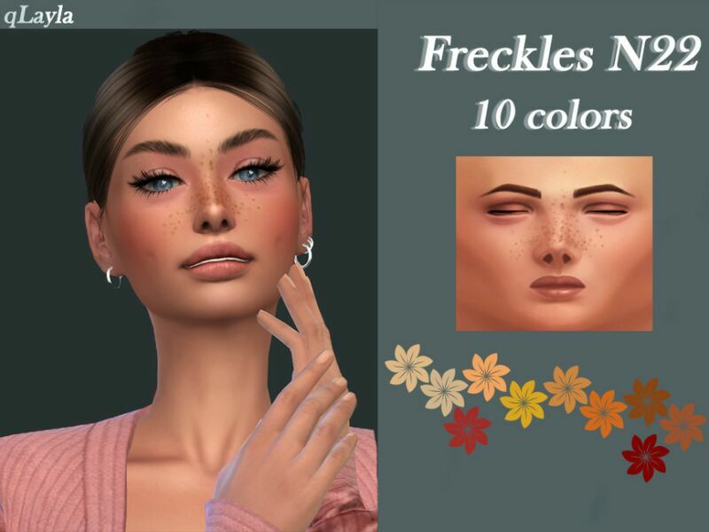 Freckles N22 By Qlayla 1 Freckles N22 By Qlayla Sims 4 CC
