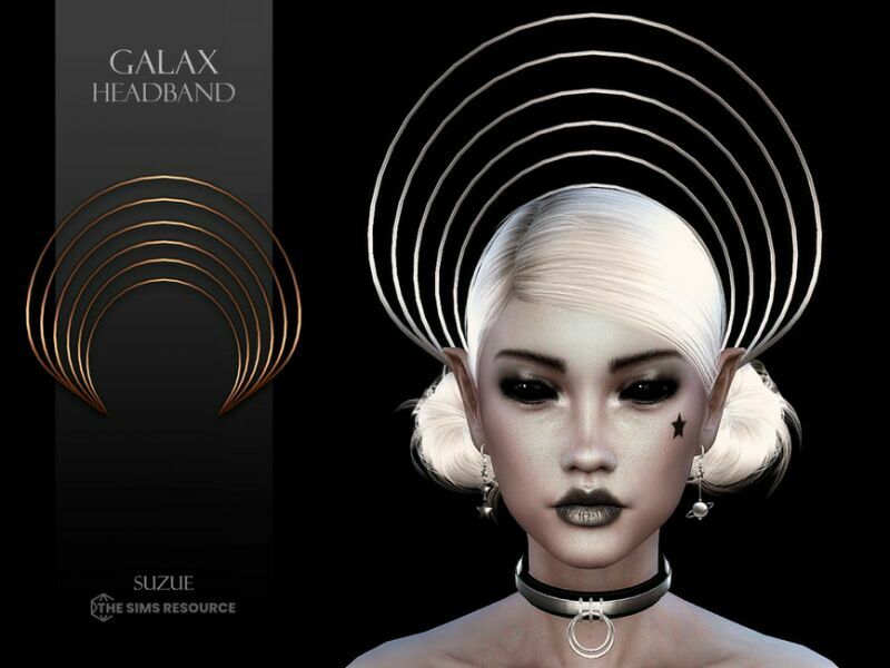Galax Headband By Suzue 1 Galax Headband By Suzue Sims 4 CC