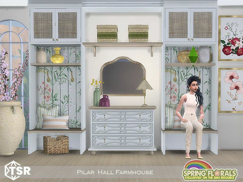 Hall Farmhouse By Pilar 1 Hall Farmhouse By Pilar Sims 4 CC