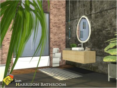 Harrison Bathroom By Onyxium Sims 4 CC