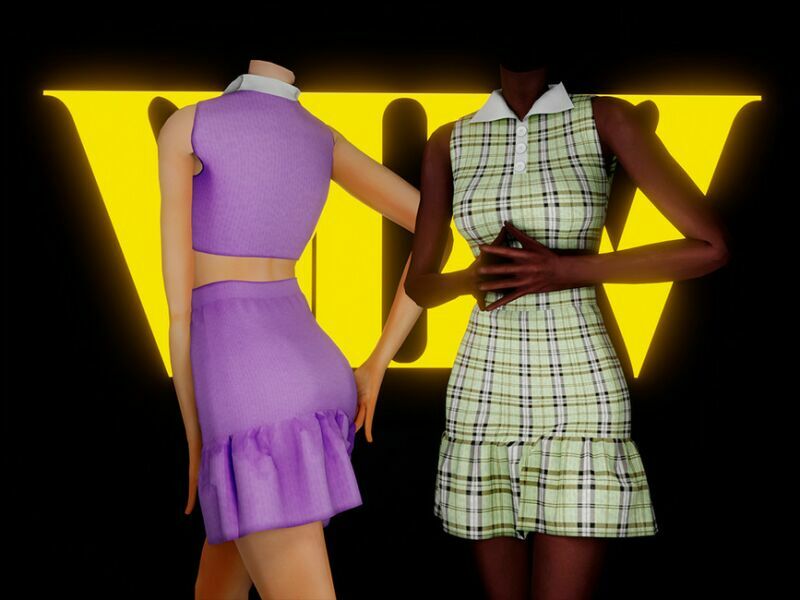 High School Fashion – SET II 1 High School Fashion – SET II Sims 4 CC