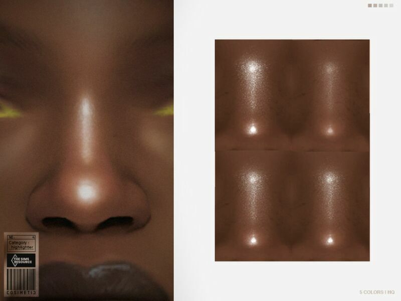 Highlighter | N4 By Cosimetic 1 Highlighter | N4 By Cosimetic Sims 4 CC