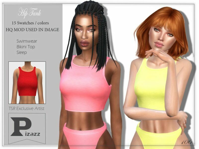 HIP Tank By Pizazz 1 HIP Tank By Pizazz Sims 4 CC