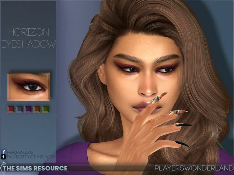 Horizon Eyeshadow By Playerswonderland 1 Horizon Eyeshadow By Playerswonderland Sims 4 CC