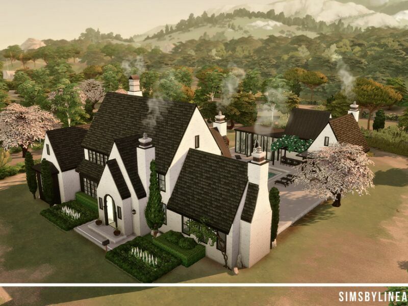 Idyllic Farmhouse Estate By Simsbylinea 7 sims 4 cc idyllic farmhouse estate by simsbylinea 2