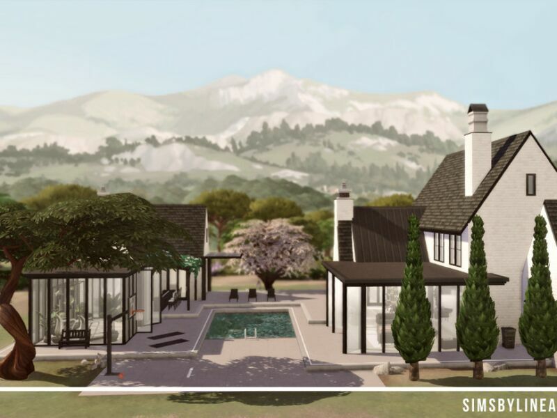 Idyllic Farmhouse Estate By Simsbylinea 6 sims 4 cc idyllic farmhouse estate by simsbylinea 3