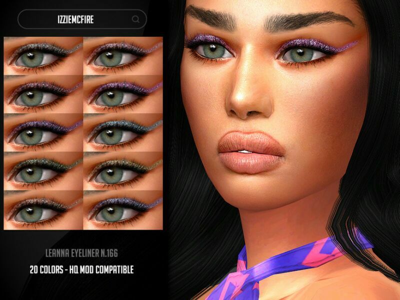 IMF Leanna Eyeliner N.166 By Izziemcfire 1 IMF Leanna Eyeliner N.166 By Izziemcfire Sims 4 CC