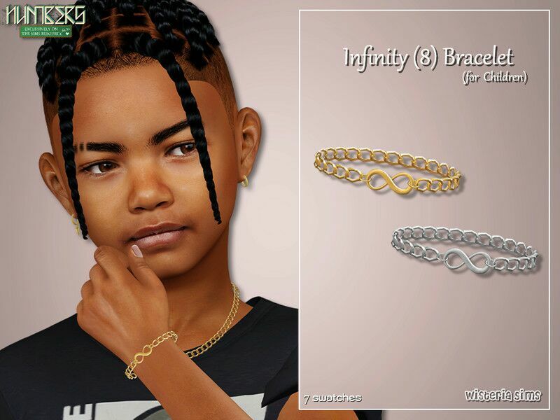Infinity (8) Bracelet For Children 1 Infinity (8) Bracelet For Children Sims 4 CC