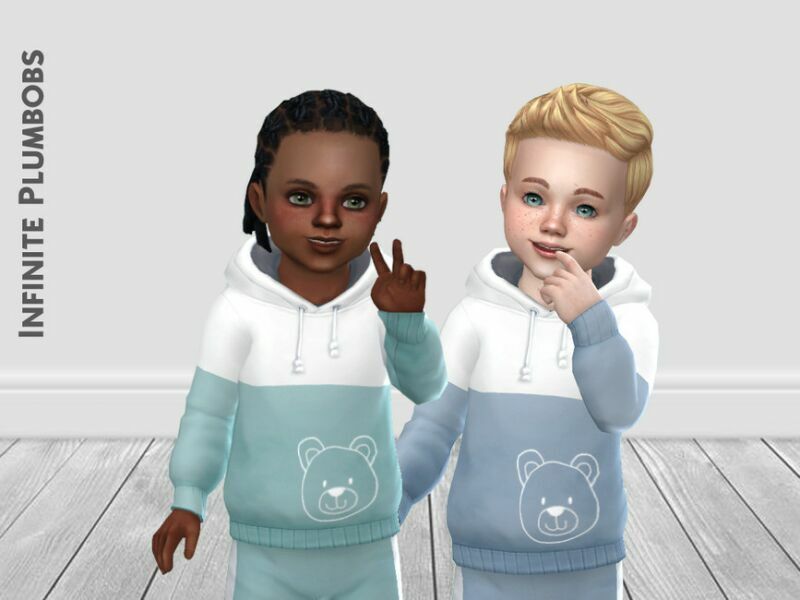 IP Toddler Teddy Bear Hoodie By Infiniteplumbobs 1 IP Toddler Teddy Bear Hoodie By Infiniteplumbobs Sims 4 CC