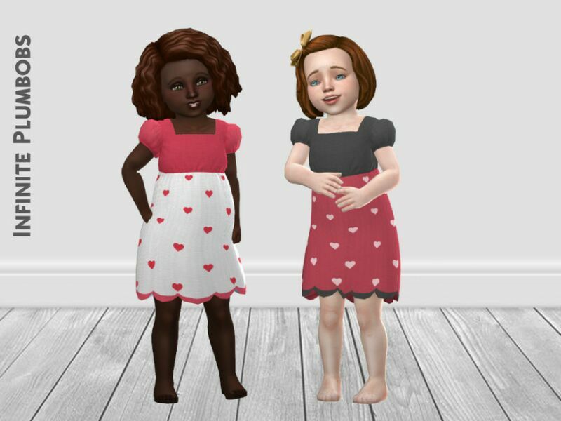 IP – Toddler Valentine Tutu Dress By Infiniteplumbobs 1 IP – Toddler Valentine Tutu Dress By Infiniteplumbobs Sims 4 CC