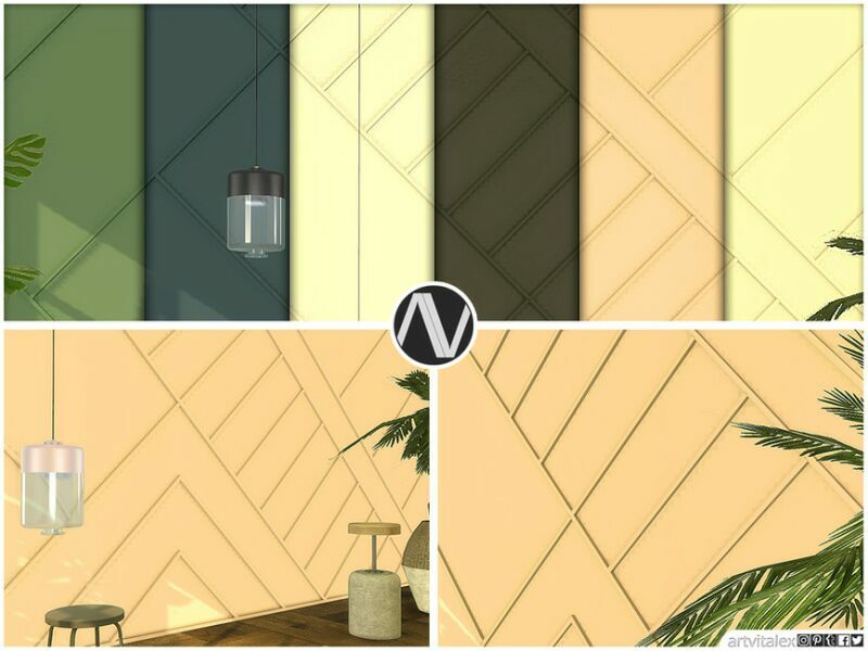 Istanbul Wall Panels By Artvitalex 4 sims 4 cc istanbul wall panels by artvitalex 2