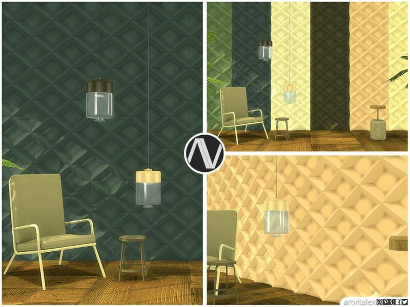 Istanbul Wall Panels By Artvitalex 3 sims 4 cc istanbul wall panels by artvitalex 3