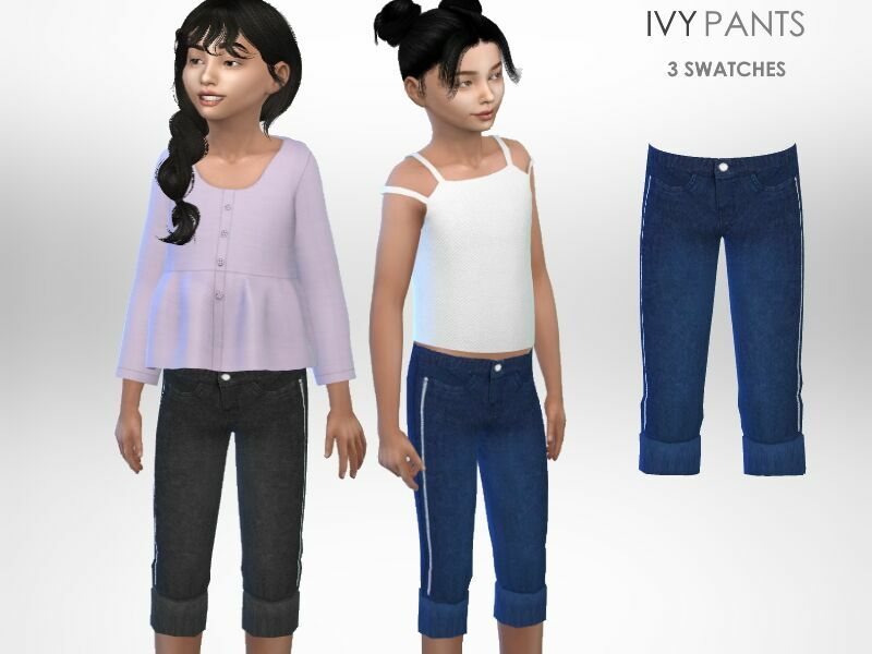 IVY Pants By Puresim 1 IVY Pants By Puresim Sims 4 CC