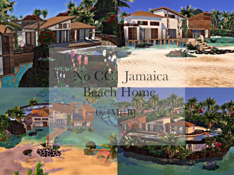 Jamaica Beach Home |CC Free By Mrsbarbiex3 1 Jamaica Beach Home |CC Free By Mrsbarbiex3 Sims 4 CC