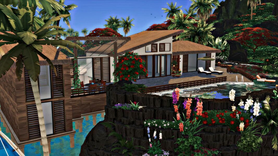 Jamaica Beach Home |CC Free By Mrsbarbiex3 4 sims 4 cc jamaica beach home cc free by mrsbarbiex3 2