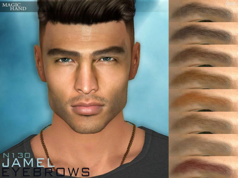 Jamel Eyebrows N130 By Magichand 1 Jamel Eyebrows N130 By Magichand Sims 4 CC