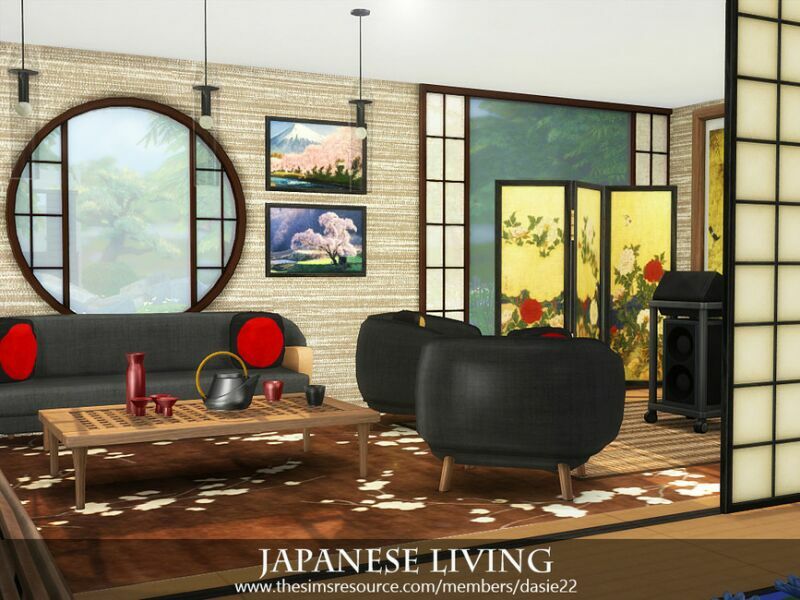 Japanese Living By Dasie2 6 sims 4 cc japanese living by dasie2 2