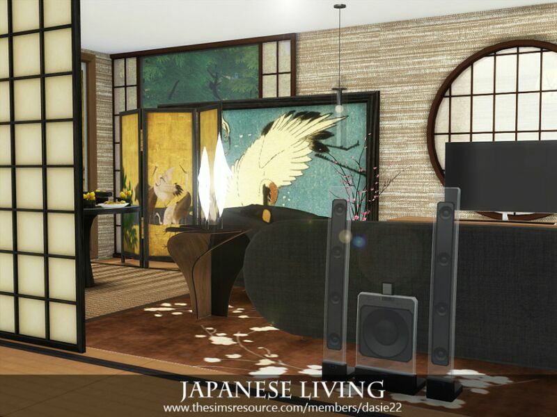 Japanese Living By Dasie2 3 sims 4 cc japanese living by dasie2 5