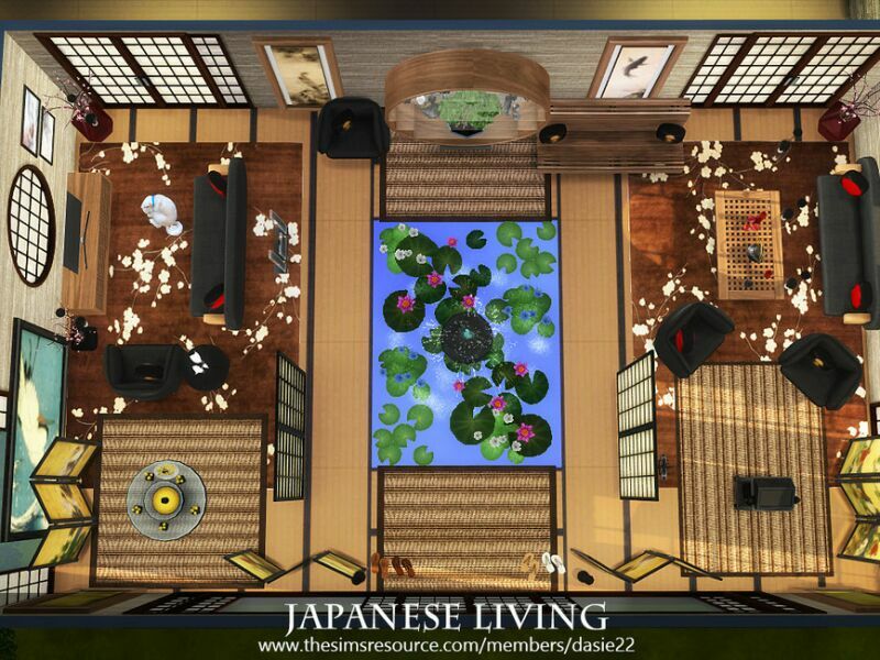 Japanese Living By Dasie2 2 sims 4 cc japanese living by dasie2 6