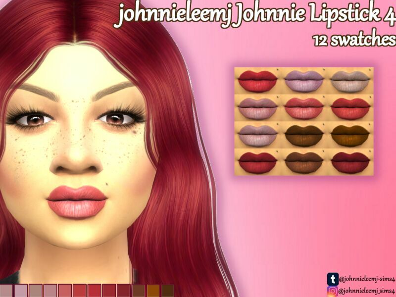 Johnnieleemj Johnnie Lipstick 4 By Johnnieleemj 1 Johnnieleemj Johnnie Lipstick 4 By Johnnieleemj Sims 4 CC