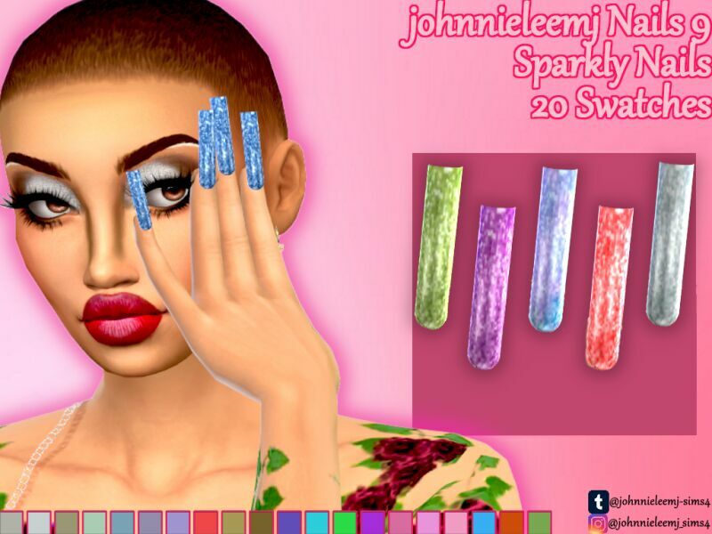 Johnnieleemj Nails 9 By Johnnieleemj 1 Johnnieleemj Nails 9 By Johnnieleemj Sims 4 CC