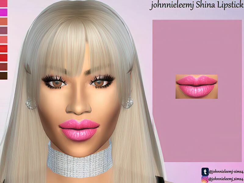 Johnnieleemj Shina Lipstick By Johnnieleemj 1 Johnnieleemj Shina Lipstick By Johnnieleemj Sims 4 CC