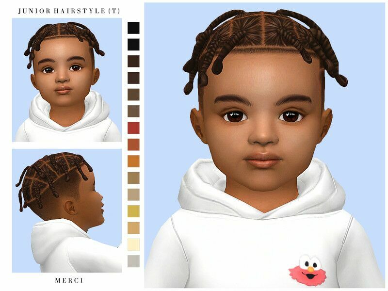 Junior Hairstyle For Toddlers By -Merci- 1 Junior Hairstyle For Toddlers By -Merci- Sims 4 CC