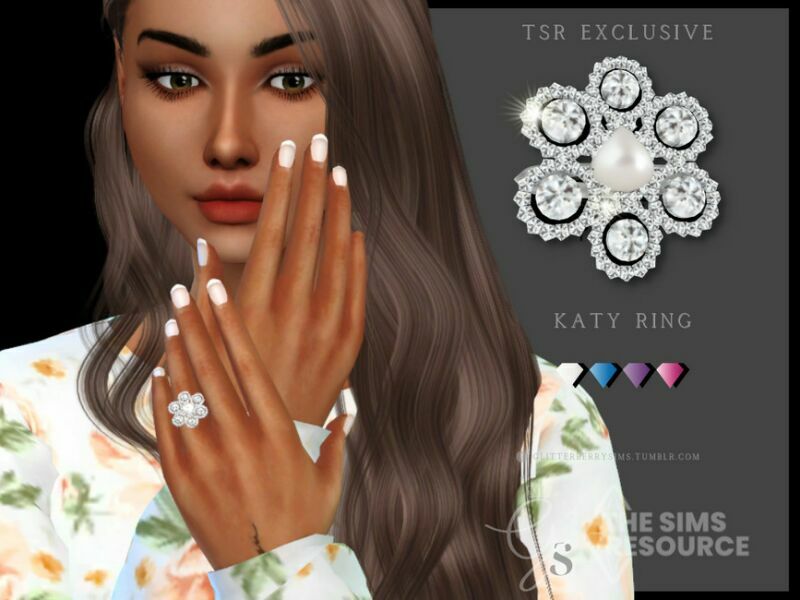 Katy Engagement Ring V2 By Glitterberryfly 1 Katy Engagement Ring V2 By Glitterberryfly Sims 4 CC