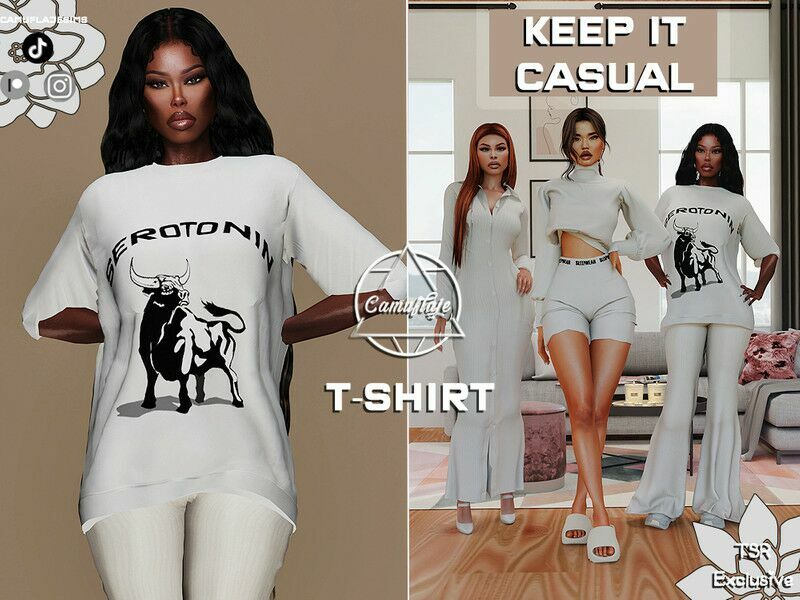 Keep IT Casual Collection – T-Shirt 1 Keep IT Casual Collection – T-Shirt Sims 4 CC