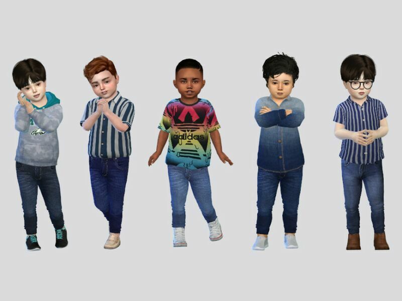 Kiro Denim Jeans Toddler By Mclaynesims 1 Kiro Denim Jeans Toddler By Mclaynesims Sims 4 CC
