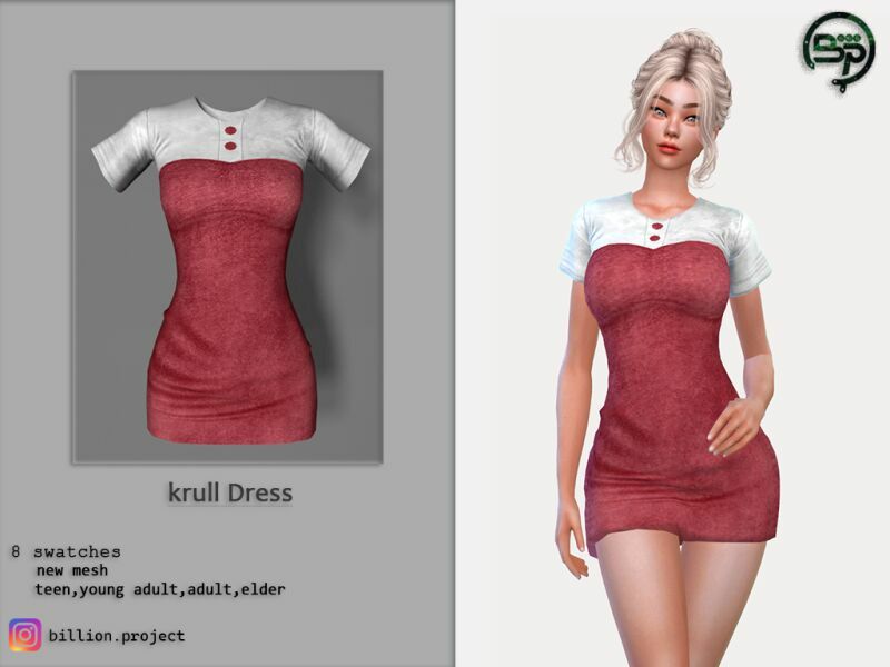 Krull Dress 1 Krull Dress Sims 4 CC
