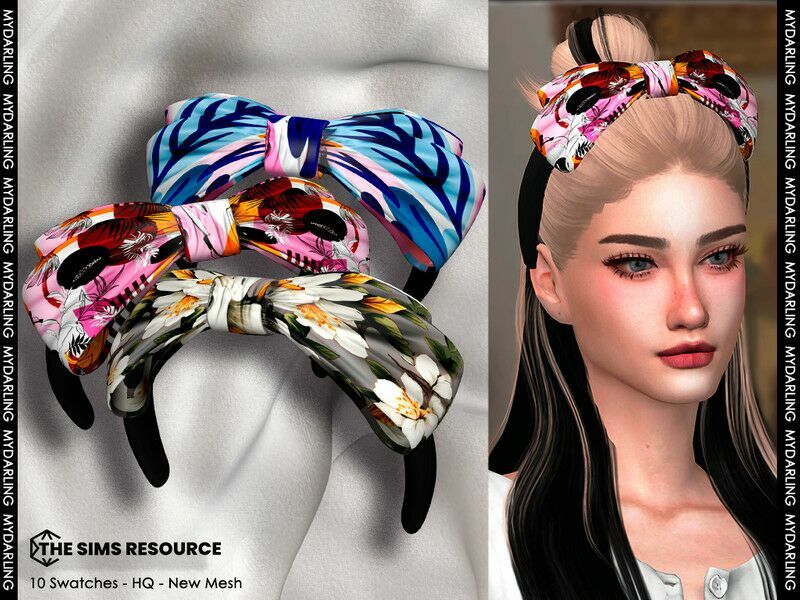 Large BOW Headband NA396 Adult 1 Large BOW Headband NA396 Adult Sims 4 CC