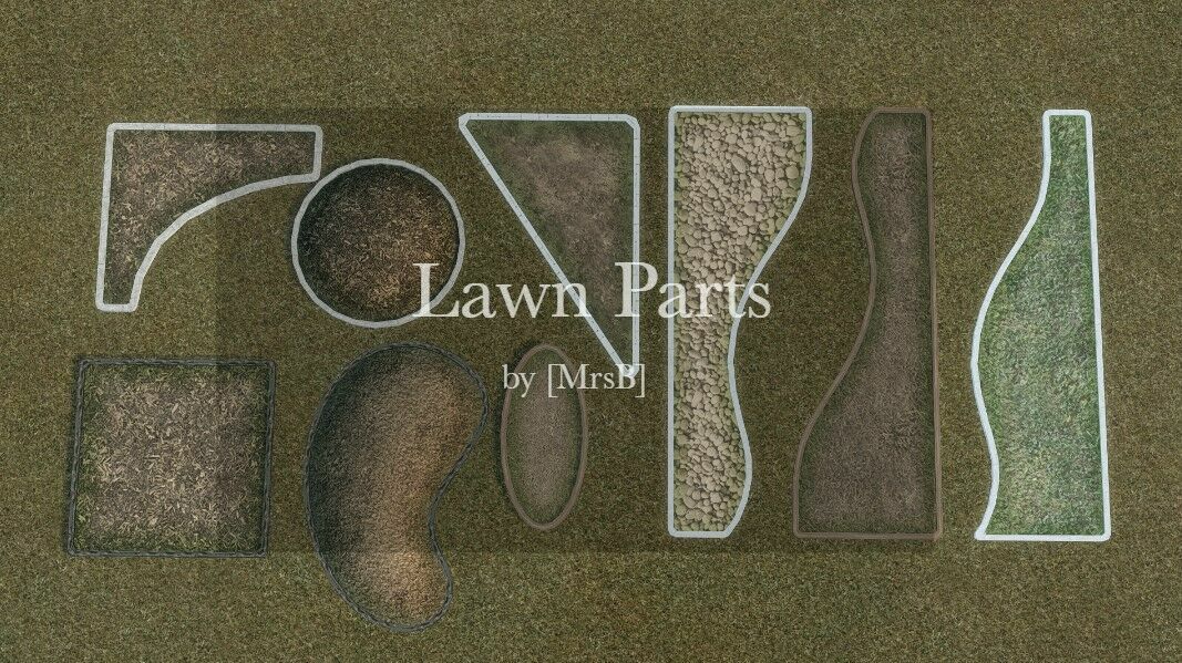 Lawn Parts |CC By Mrsbarbiex3 1 Lawn Parts |CC By Mrsbarbiex3 Sims 4 CC