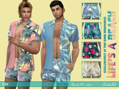 Life’S A Beach – Hawaiian Swimwear Sims 4 CC