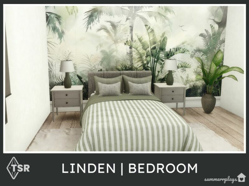 Linden Bedroom – TSR CC Only 1 Linden Bedroom – TSR CC Only Sims 4 CC