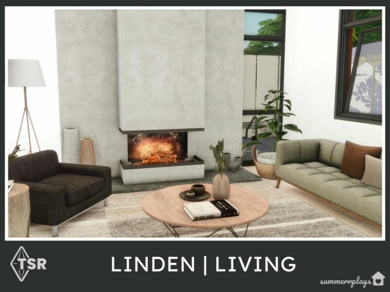 Linden Living Room – TSR CC Only 1 Linden Living Room – TSR CC Only Sims 4 CC