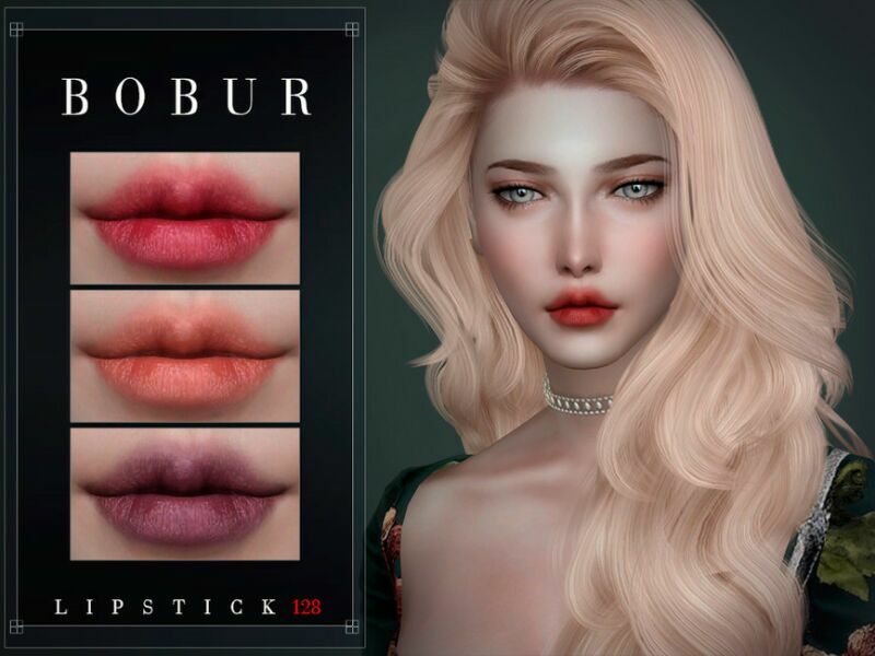 Lipstick 128 By Bobur3 1 Lipstick 128 By Bobur3 Sims 4 CC
